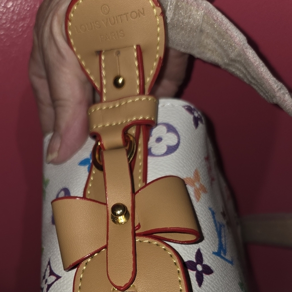 Louis Vuitton Multicolor Monogram White Canvas Shoulder Bag - Picture 10 of 12